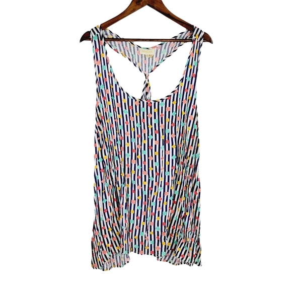 ModCloth striped razorback tank size 4X - Picture 1 of 11